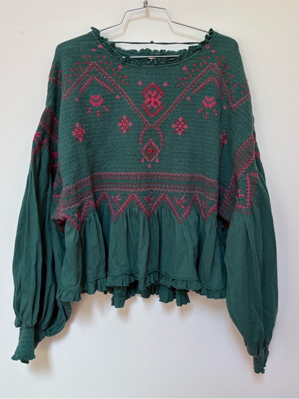 NWOT Free People Holly Long Sleeve Knit Top Size Medium - Picture 3 of 15